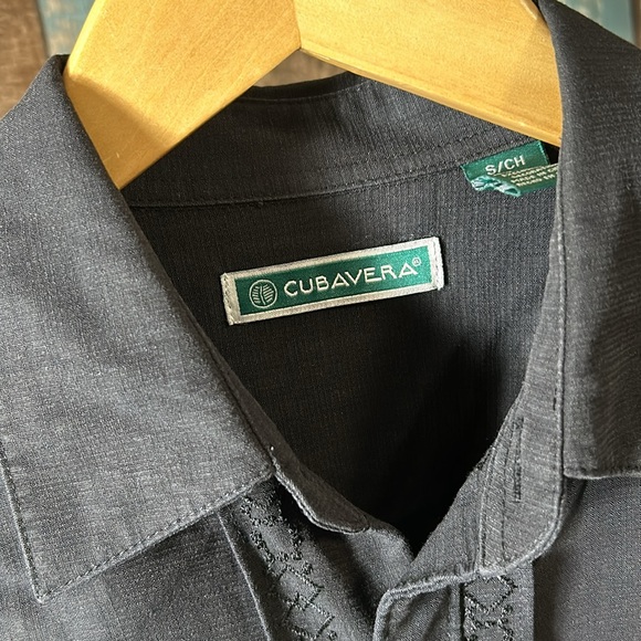 Cubavera small black button down shirt - Picture 4 of 16